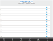 Tablet Screenshot of chambres-a-air.com
